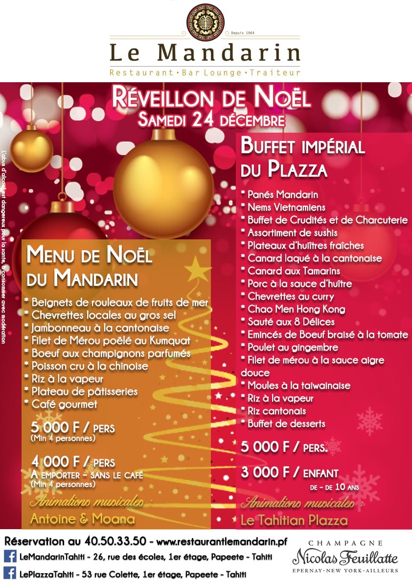 Passez le Réveillon de Noël au Plazza